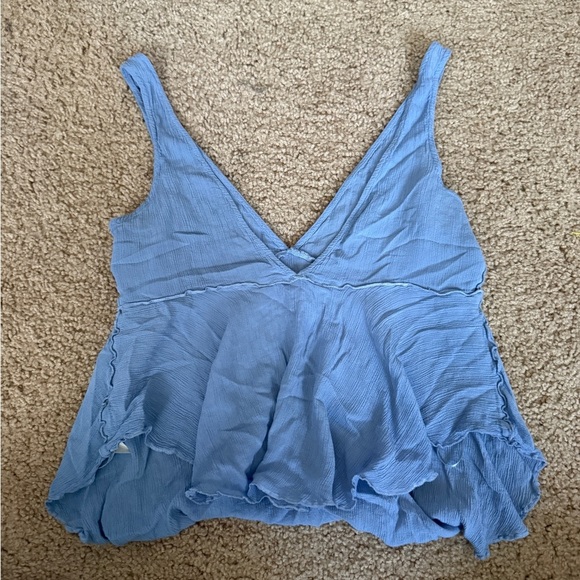 Blue Free People tank - Picture 1 of 6